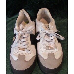 GBG Los Angles Women's Sneakers white, tan & black Sz 9